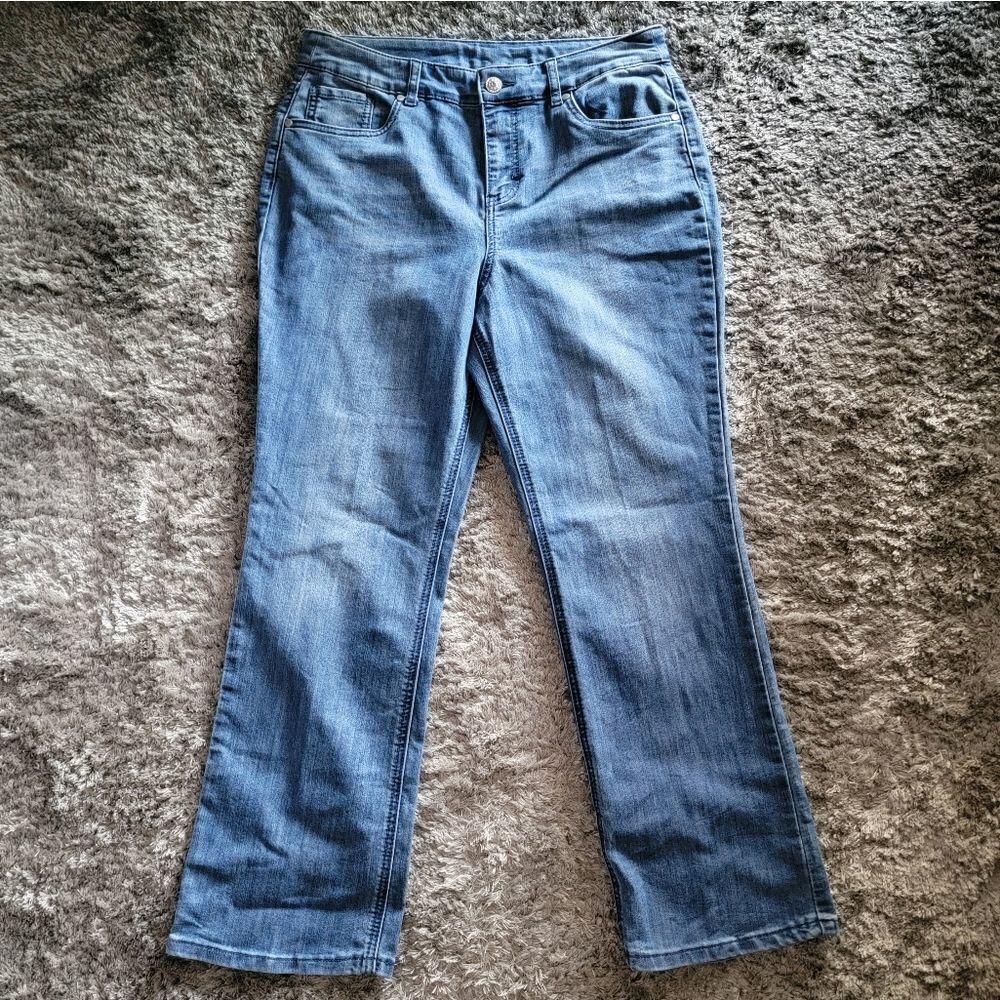 Women's Christopher and Banks Boot Cut Denim Jeans size 12 petite